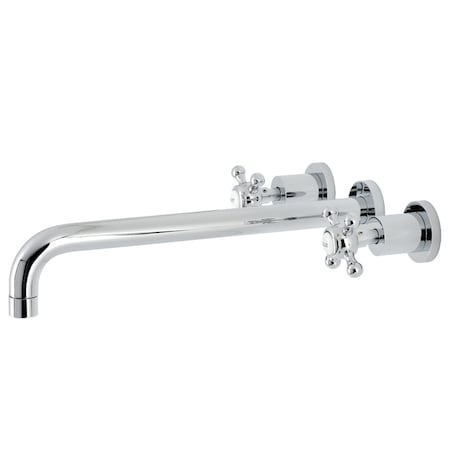 Kingston Brass KS8041BX Wall Mount Tub Faucet, Polished Chrome KS8041BX